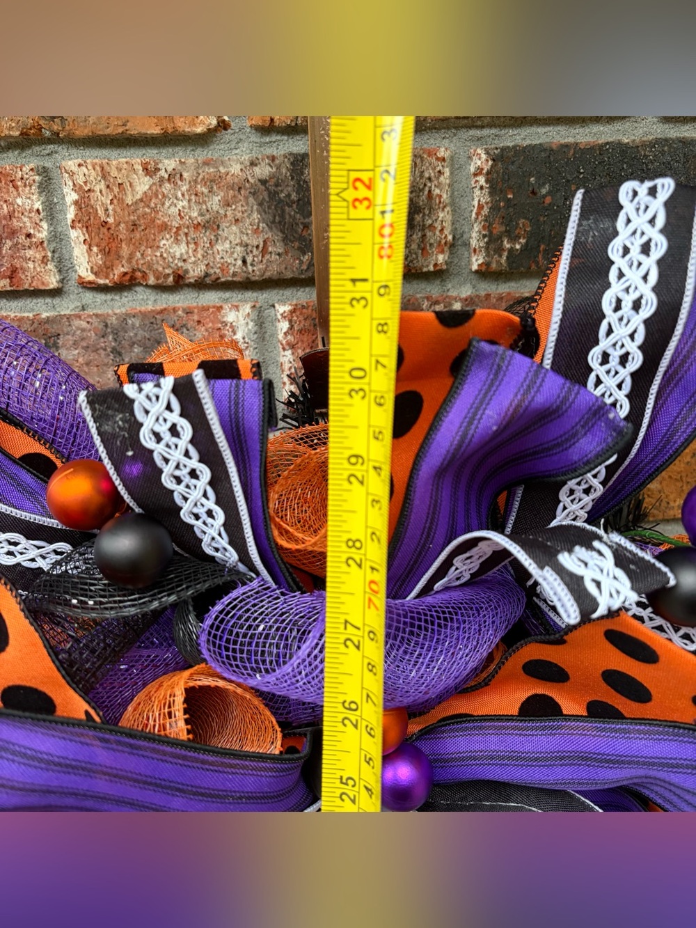 🚫SOLD🚫 👻 Boo-tiful Tear-Drop Swag Wreath - Picture 11 of 14